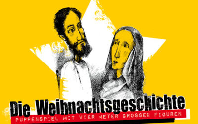 Die Weihnachtsgeschichte als Riesen-Puppen-Spiel