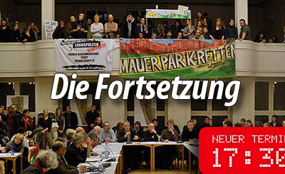 Der Mauerpark wieder TOP bei der BVV-Mitte