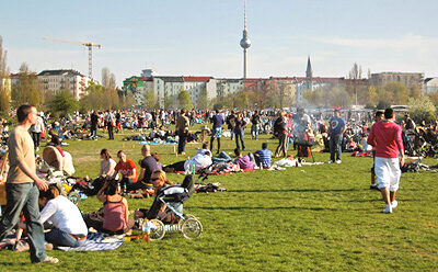 Frühlingsgefühle im Mauerpark