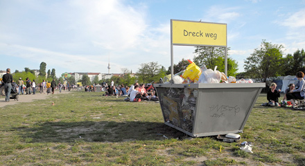 Initiative: Kein Müll im Park
