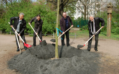 Falkplatz: Ein neuer Baum zum Tag des Baumes