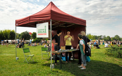 Mauerpark-Info-Pavillon feiert einjähriges Jubiläum
