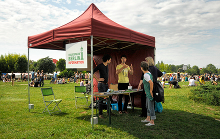 Mauerpark-Info-Pavillon feiert einjähriges Jubiläum