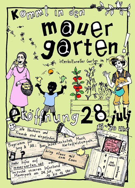 Der „Mauergarten“ wird am 28. Juli feierlich eröffnet