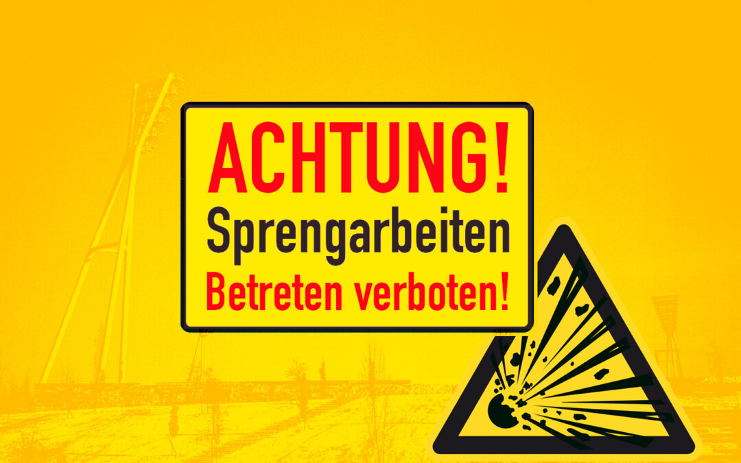 Jahnsportpark: Sprengung der Lichtmasten