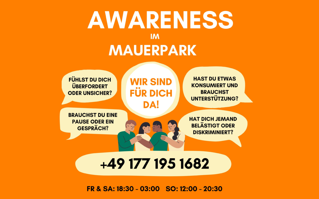 Das Awareness-Team ist zurück im Mauerpark
